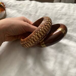 Banana Republic Brown and Gold Bracelet Duo